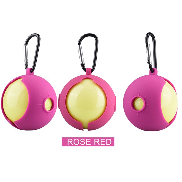 Funda para pelota de golf funda portátil de silicona para pelota de golf con hebilla ayudas para entrenamiento de golf