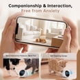 thumbnail image 6 of Pet Camera Robot, 2-Way Audio Cat/Dog Camera Movable, Night Vision, Battery-Operated, Auto-Recharging Smart Cam with App Control & Motion Detection, 6 of 7