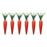 Angle View: 6 Inch Easter Carrot Hanging Ornaments Artificial Easter Foam Glitter Carrots,Home Decor