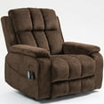 thumbnail image 6 of LEGAHOME Oversized Lift Recliner Chair with Heat & Massage, Fabric Lay Flat Recliner with Extended Footrest, Side Pockets, Cup Holders, USB Charging, Electric Power Sofa for Adults Seniors, Chocolate, 6 of 11