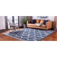thumbnail image 3 of Rugs.com Athena Shag Collection Rug – 8' Square Blue Shag Rug Perfect For Living Rooms, Kitchens, Entryways, 3 of 9