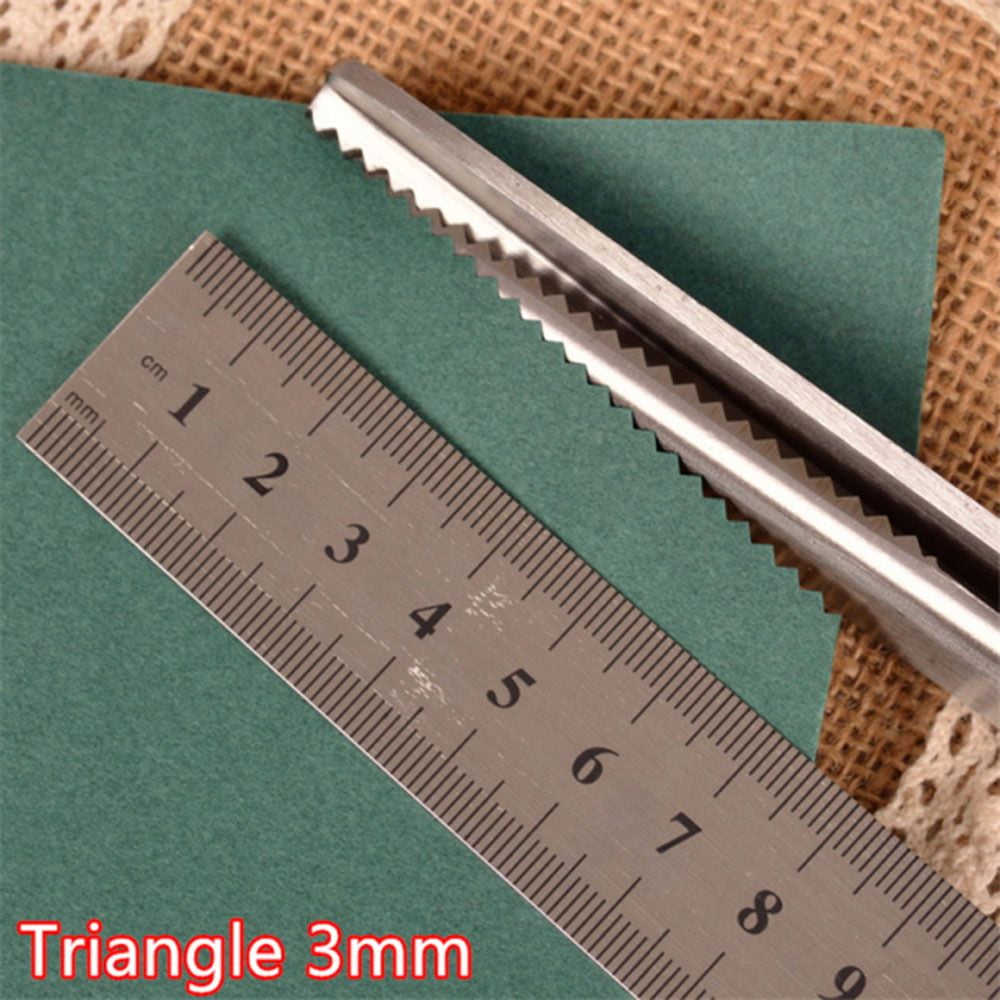 1pc Multifunctional Sewing Scissors With Triangle Wave Edge, Zigzag Pattern Fabric  Shears, Serrated Tailor's Scissors, And Round Arc Wave Scissors