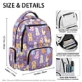 thumbnail image 4 of FKELYI 17 Inch Schoolbag for Kids Backpack Cartoon Dog Love Purple Print School Bookbag for Elementary Student Travel Rucksack Casual Daypack for Boys Girls, 4 of 7
