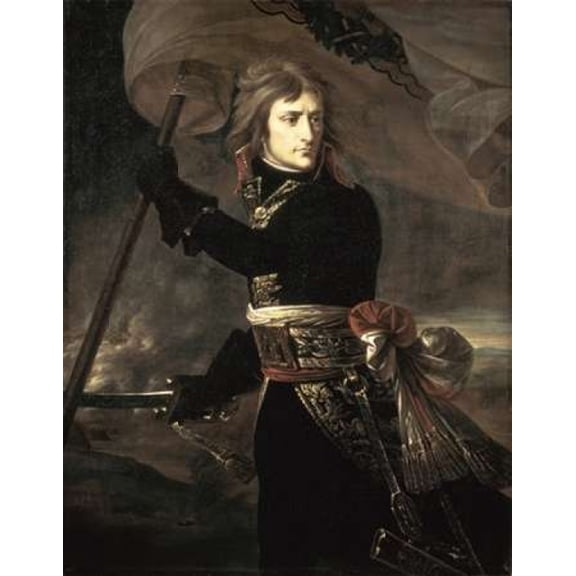 Napoleon On The Bridge at Arcole Canvas Art - Antoine-Jean Gros (22 x 28)
