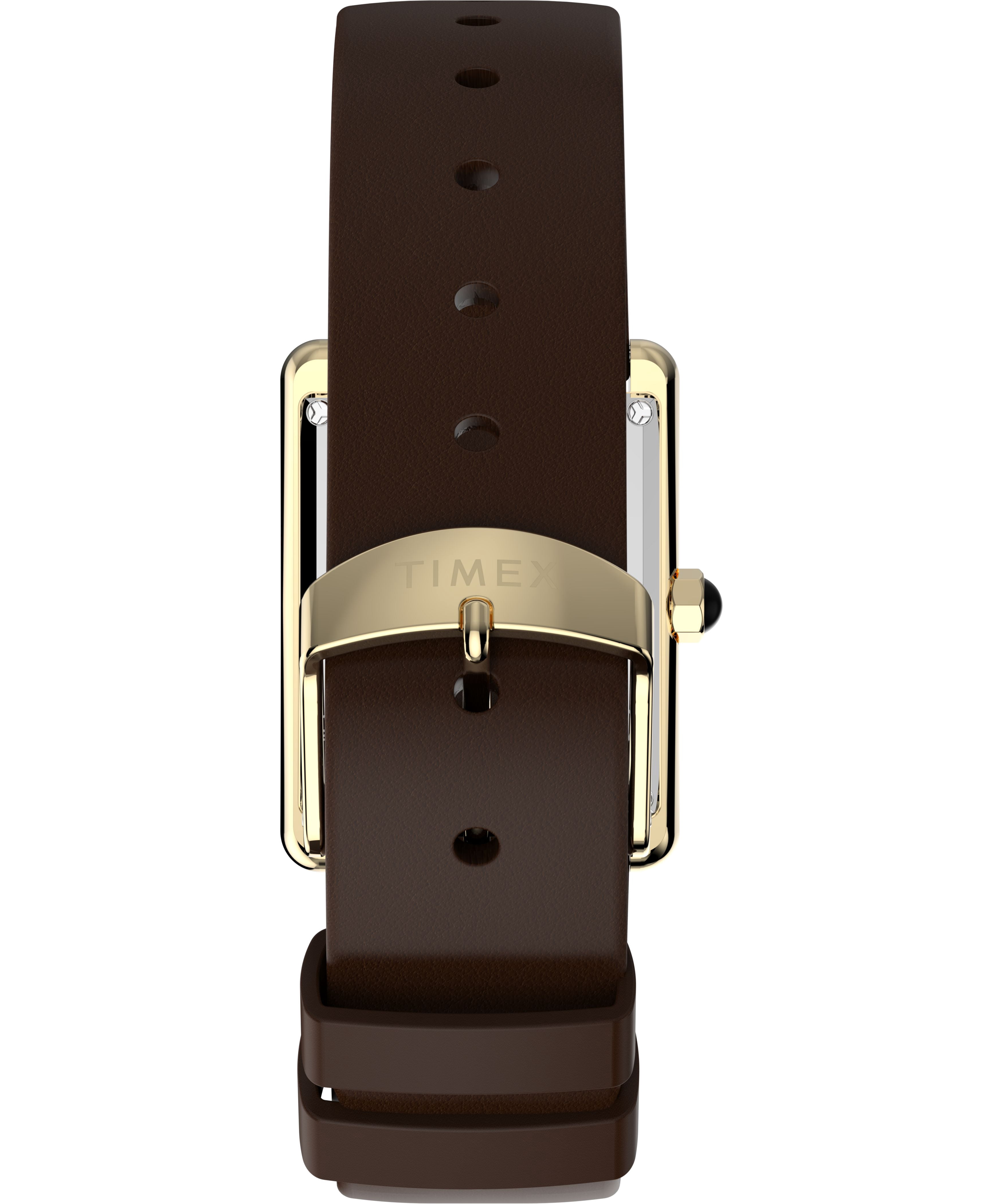Timex Women's Harry Potter x Hailey Hogwarts 24mm Watch - Brown Two- Piece Quick Release Champagne Dial Gold-Tone Case
