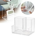 thumbnail image 2 of Acrylic Pen Holder,Clear Pencil Holder,Pen Holder For Desk,Clear Acrylic Pencil Holder For Desk,Marker Holder With 3 Compartments,Pencil Organizer For Home,Office,Classroom,Bathroom,1 PC(Clear), 2 of 6