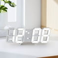 thumbnail image 6 of Hometravel LED Digital Clock, Wall Deco Glowing Electronic Table Clock with Night Mode, 3D Smart Light Sensing Clock for Living Room, 6 of 6