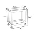 thumbnail image 3 of Luxor 32" x 18" Tub Cart - Two Shelves, 3 of 4