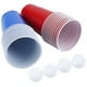 thumbnail image 3 of Juego de Beer Pong, juego para beber Beer Pong, vasos de Beer Pong, 22 vasos, 4 pelotas de ping pong rojas y azules, 3 of 14