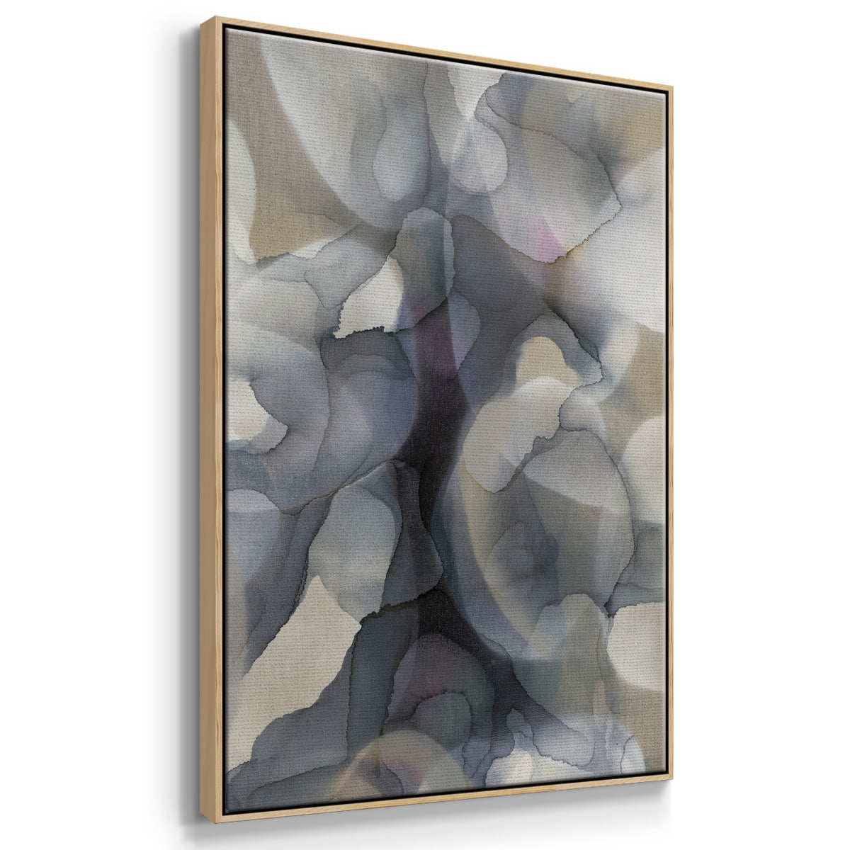 Heavy Weather Framed Premium Gallery Wrapped Canvas - Ready to Hang - 17 x 25 - Natural Wood Floating Frame