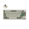 thumbnail image 1 of Keychron Q1 Max Hotswap Wireless Mechanical Keyboard - RGB - Aluminum Frame - Shell White - with Knob - Gateron Jupiter Brown - 75% Layout - Windows Mac OS (Q1M-P3), 1 of 8