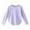 Purple, variant on WOYY Little Girls Long Sleeve Sports Active T-Shirt Breathable Tee T Shirt, Sizes 5-16