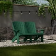 thumbnail image 2 of Wildridge Heritage Double Adirondack, Turf Green - All-Weather Recycled Plastic Furniture for Patio, Deck, Lawn, 2 of 4