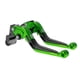 thumbnail image 1 of Palancas de freno y embrague cortas y largas para Kawasaki NINJA650R 09-16, palanca de freno ajustable de motocicleta, aleación de aluminio, cabeza verde, mango negro, 1 of 6