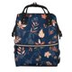 thumbnail image 1 of Disketp Autumn Leaves With Blue Mochila de Pañales de Gran Capacidad con Múltiples Bolsillos, Mochila de Viaje Multifuncional para Bebé, Unisex, Moderna y Resistente, 1 of 6