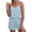 Light Blue, variant on Women's Soft Camisole Pajamas Set – V Neck Sleepwear Loungewear Cami Top and Shorts
