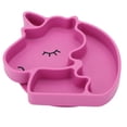 thumbnail image 1 of Assiette Divisée, Châssis de Grande Surface Résistant à la Déformation pour Repas Rose Profond Rouge, 1 of 8