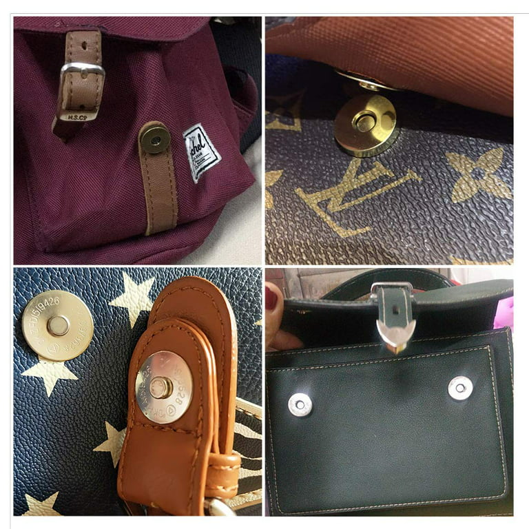 Magnetic Snap 2 Set Purse Closure Magnetic Button Replacement Kit Purse Magnet for Purse Bag Clothes Leather