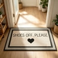 thumbnail image 6 of Summercome Shoes Off Please Door Mat, Cute Welcome Front Door Mat Indoor Outdoor Entrance, Artificial Remove Your Shoes Doormat Rugs for Porch Entry Patio Kitchen Decor, 30x20in, 6 of 7