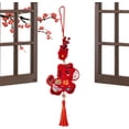thumbnail image 3 of 2026 Horse Year Decorations,3.9x4.3in Fabric Ornament with Hanging Loop,Chinese New Year Hanging Ornaments for Chinese New Year Home Party Door Window Wall Table Spring Celebration, 3 of 4