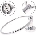 thumbnail image 4 of Stainless Steel Towel Holder Round Napkin Rings Wall Mounted Collection For Bathroom, Kitchen, Bedroom, Etc., 4 of 5