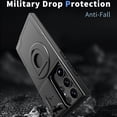 thumbnail image 3 of JTCASES for Samsung Galaxy S23 Plus 5G Phone Mag-Safe Kickstand Case with Slide Camera Cover, Shockproof Military Heavy Duty Anti-Drop Full Protection 360 Rotating Stand Magnetic Case, Black, 3 of 7