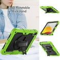 thumbnail image 3 of SaniMore for iPad 10th Generation 10.9" 2022 Case, 3 Layers Multi-Functional Cover with Pencil Holder Shoulder & Hand Strap 360° Rotatable Kickstand Shockproof Protective Shell, Green, 3 of 7
