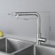 thumbnail image 4 of Kitchen mixer with extractable spray 360 rotating kitchen faucet with 2 jets to choose from High quality brushed steel taps, 4 of 5