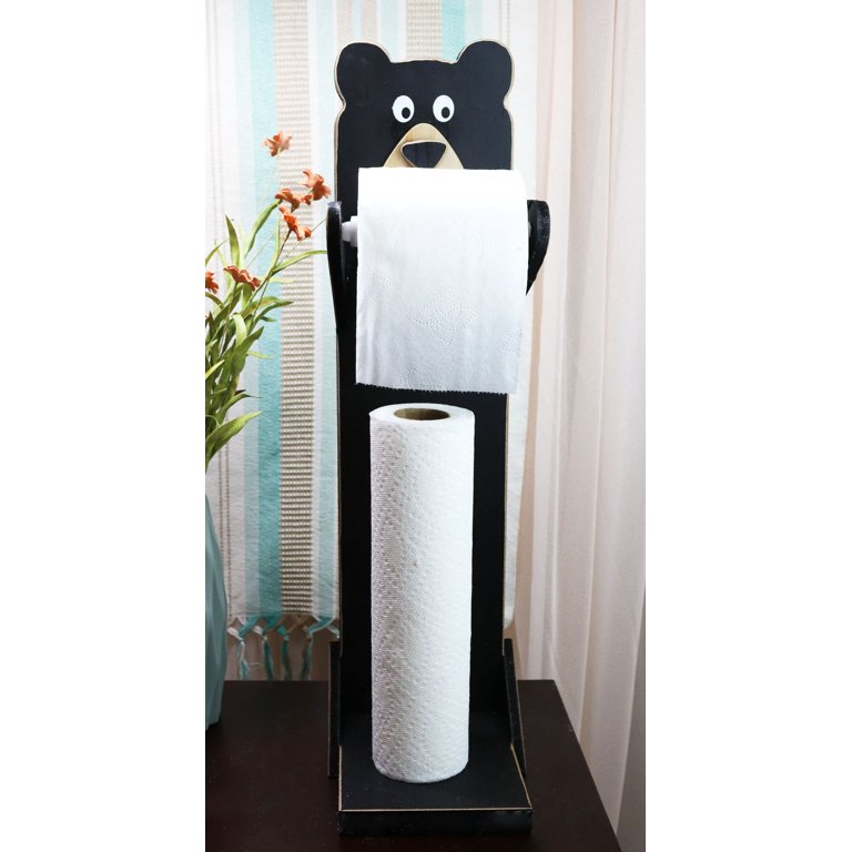Mama Bear and Cub Toilet Paper Holder Stand