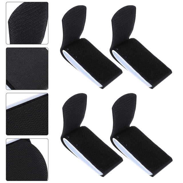 WRITWAA 6 Pcs Sangles de Fixation de Ski Noires Robustes et Pratiques pour Fixation Sécurisée des Planches de Ski en Extérieur
