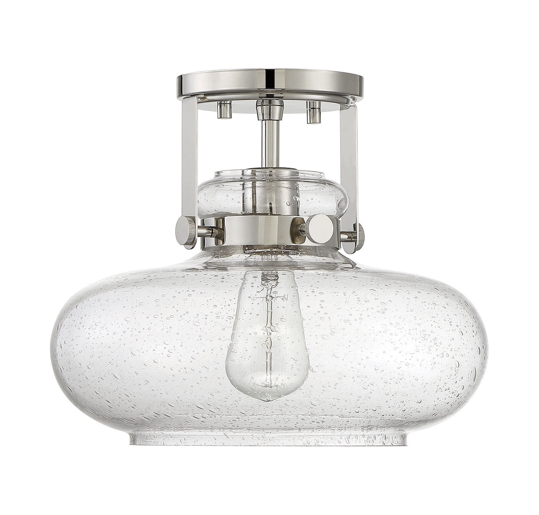 Trade Winds Lighting 1-Light Ceiling Light In Polished Nickel