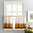 thumbnail image 2 of Sunflower Garden Window Kitchen Curtain Tier and Valance, Yellow, 36-Inch Tier Set, 2 of 4