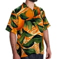 thumbnail image 2 of Tangerine Men's Short Sleeve Button Down Casual Beach Printed Shirts, 2 of 6