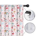 thumbnail image 4 of Blackout Kids Curtains,Pink Christmas Santa and Penguin Pattern Childrens Insulated Curtains Set Of 2,Bedroom Essentials,Toddler Room Decor 42"x84", 4 of 5