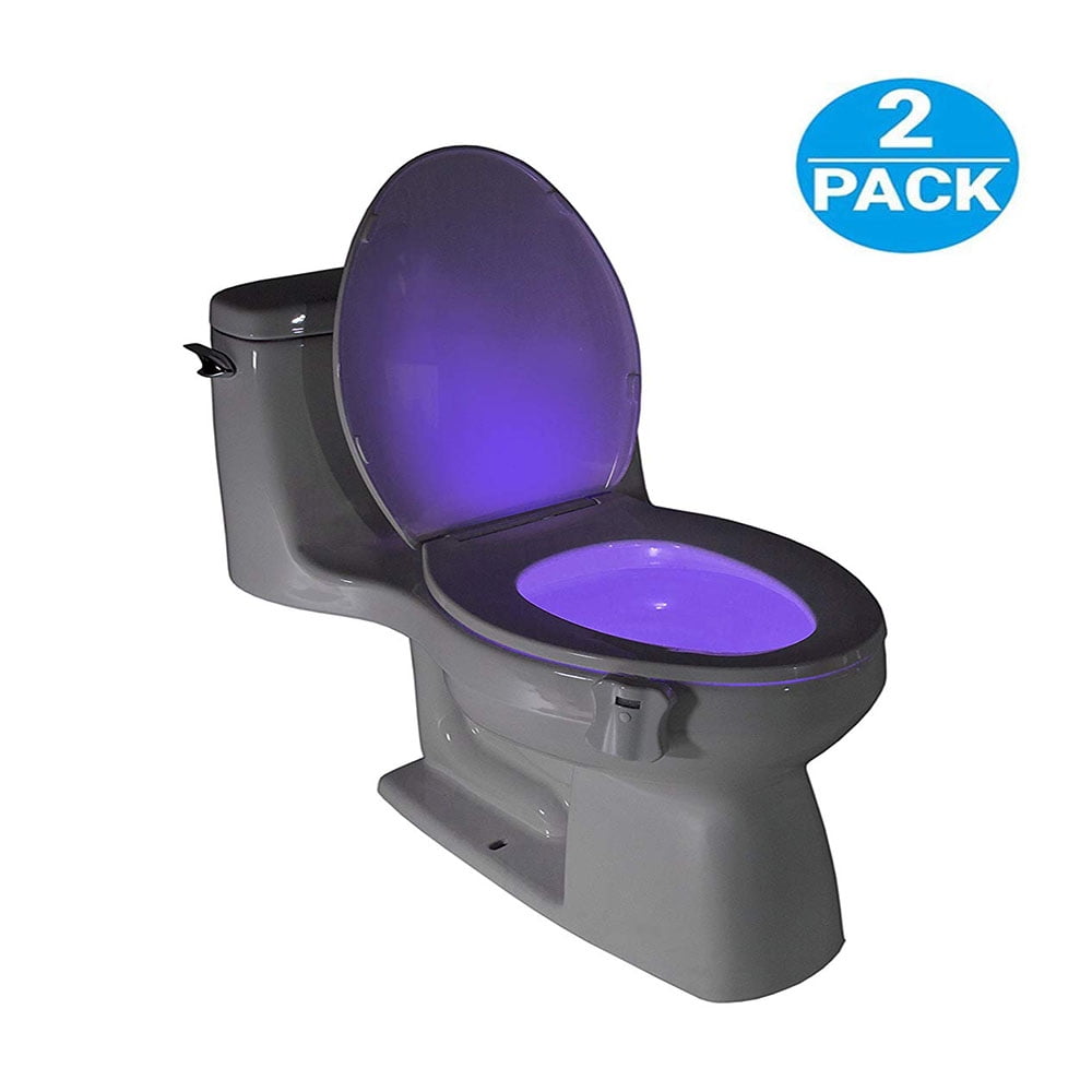 Toilet Night Light(2Pack), 8Color Led Motion Activated Toilet Seat