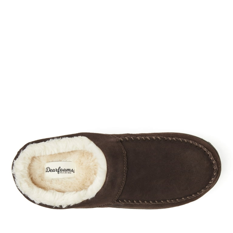 Suede Costco Dearfoams Men's Clog Slippers Dearfoam Women&