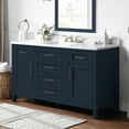 thumbnail image 3 of Ove Decors Tahoe II 60 W x 21" D Freestanding Bathroom Vanity with Single Sink, Midnight Blue, 3 of 28
