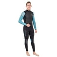 thumbnail image 2 of Seavenger 3mm Neoprene Wetsuit with Stretch Panels for Snorkeling, Scuba Diving, Surfing (Surfing Aqua, Men's 4X-Large), 2 of 5