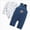 Blue, variant on Toddler Boy Outfit Long Sleeve Sweatshirt And Pants Set Infant Baby Boy Fall Winter Clothes(Blue,3-6 Months)