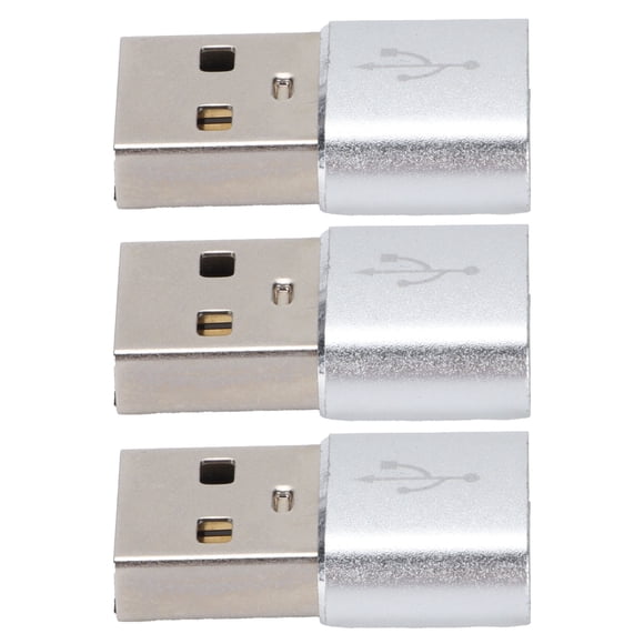 Adaptateur USB Mâle vers Type-C Femelle, Accessoires de Câble de Données Performance Stable Prêt à l'Emploi Haute Vitesse de Transmission pour Téléphone Mobile pour Transfert de Données Blanc,Rouge,Or,Argent