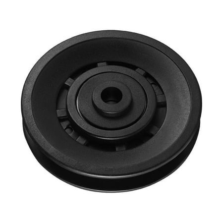

NUOLUX Pulley Wheels Universal Wearproof Abration Bearing Pulley Wheel Guide Wheel Gym Fitness Equipment Part (Black)