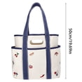 thumbnail image 3 of Women's Americana Cut Out Tote Bag,Red Bandana Print Shoulder Tote Bag with Multiple Pockets,Large Capacity Casual Handbag for Daily Use, 3 of 7