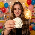 thumbnail image 5 of BingTong Realistic Whipped Cream Stress Toy – Slow Squeeze Ball, Soft Silicone Fidget for Anxiety Relief (White), 5 of 6
