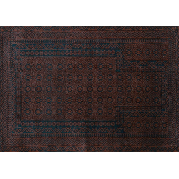 Ahgly Company Indoor Rectangle Persian Light Blue Traditional Area Rugs, 7' x 10'