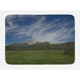 thumbnail image 1 of Idaho Bath Mat, Sawtooth Mountains Cape Horn Road Landscape near Stanley, Plush Bathroom Decor Mat with Non Slip Backing, 29.5" X 17.5", Blue Olive Green, by Ambesonne, 1 of 2