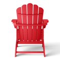 thumbnail image 5 of WestinTrends Highland Outdoor Patio HDPE Adirondack Chairs With Cup Holders (Set of 8), Red, 5 of 7
