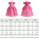 thumbnail image 2 of Vestido Conjunto de disfraz de princesa melocotón, traje de fiesta de cumpleaños y Carnaval para niñas Kuymtek Rosa*3-4 años Única para Niña, 2 of 8