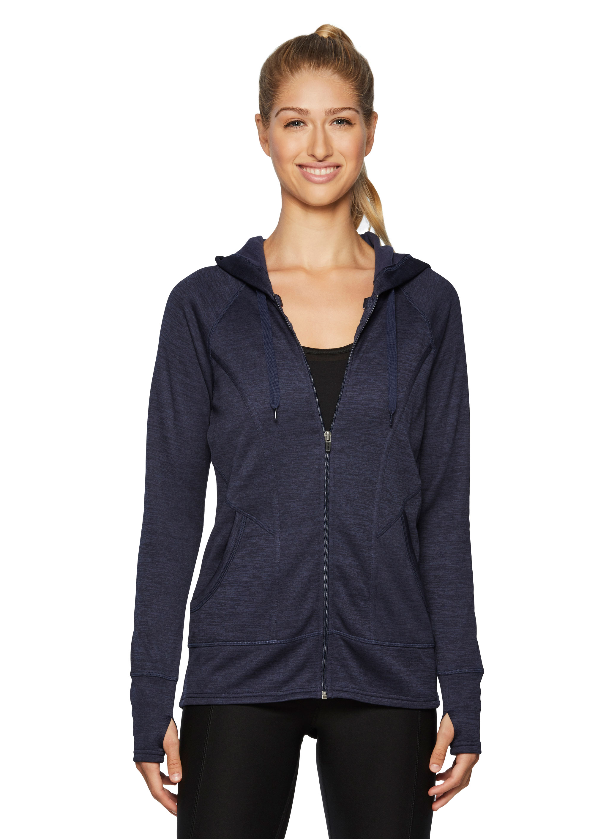 RBX - RBX Active Women's Hooded Brushed Back Sweater Knit Jacket ...