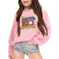thumbnail image 2 of IWRICH Kids 100 Days of School Scoring Big with 100 Days Sweatshirts Baseball Graphic Tops,Size 3-14 Years Pink 130, 2 of 4