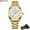 Gold, variant on Curren Man Watch Fashion Stainless Steel Quartz Wristwatches Top Brand Simple Thin Watches For Men Gold Clock - Quartz Wristwatches